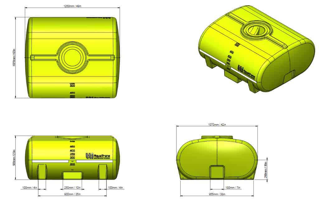 500L AquaTrans™ Portable Water Cartage Tank - Image 5