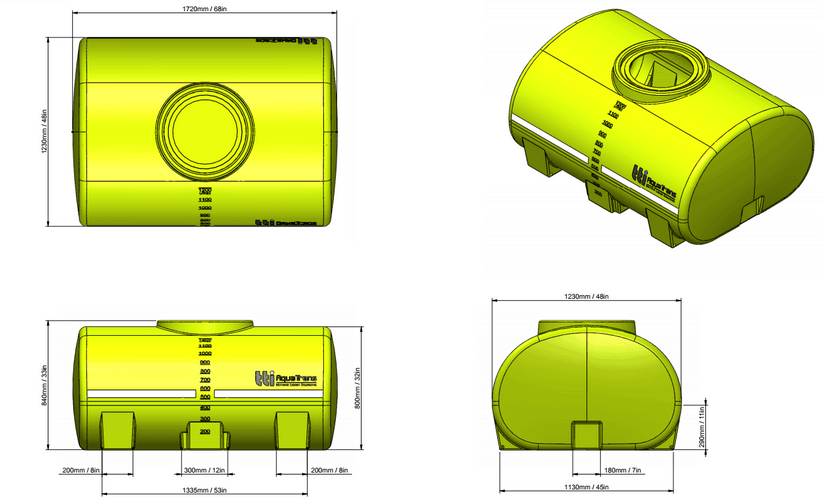 1200L AquaTrans™ Portable Water Cartage Tank - Image 8