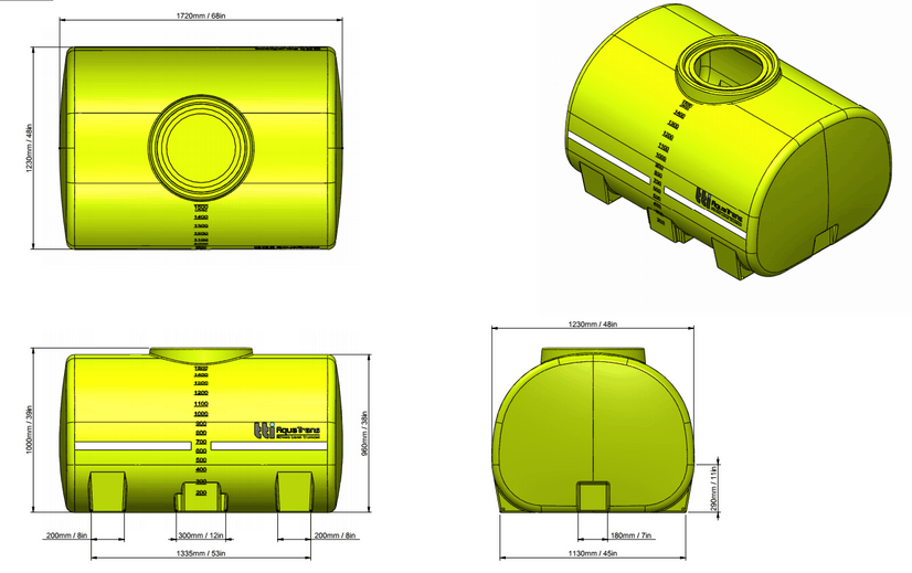 1500L AquaTrans™ Portable Water Cartage Tank - Image 7