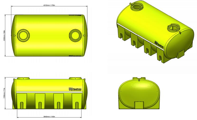 13000L AquaTrans™ Portable Water Cartage Tank (Low Profile) - Image 13