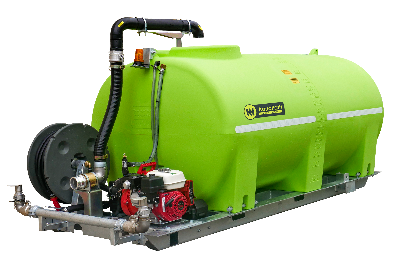 Slip on water tank and cart