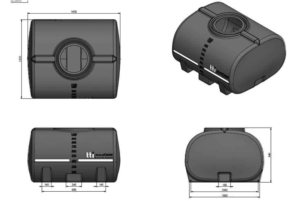 1000L DieselCadet™ Free-Standing Diesel Tank - Image 9