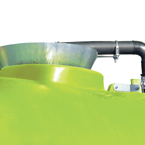 Galvanised top fill funnel