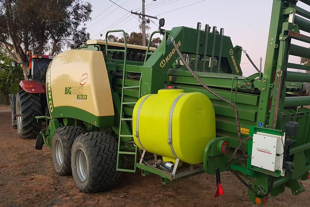 100 Litre Spray Tank attached to a truck