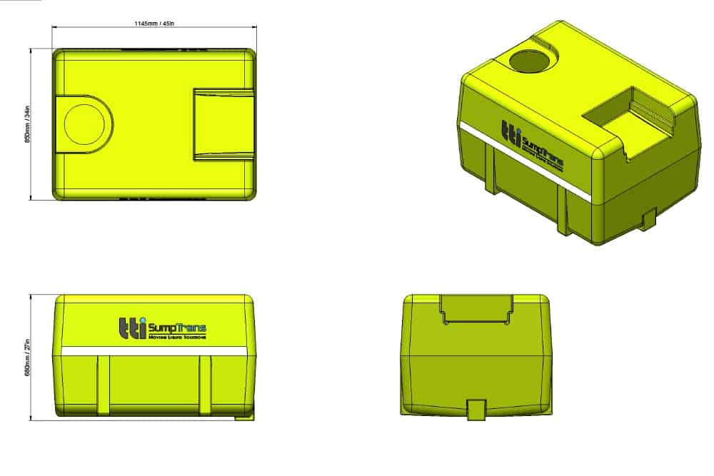 400L SumpTrans™ Fully-Drainable Spray Tank (Low-Profile) - Image 4